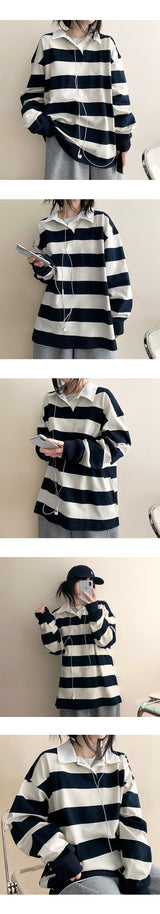 Pennon Boxy Danjara Collar Sweatshirt