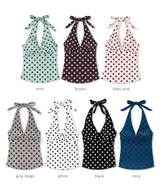 darling dot halter top (7colors)
