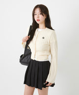 LINE STITCH LOGO CARDIGAN [3color]