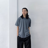 ミスト グレー ウォッシュド Tシャツ