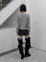 Rope Strap Low Skirt Pants