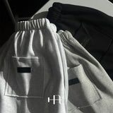 [HFORUS MADE] コルンカットオフスウェットパンツ イン ホワイト