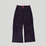 ZIP TEETH PANTS: PURPLE