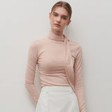 TIE NECK BLOUSE PINK