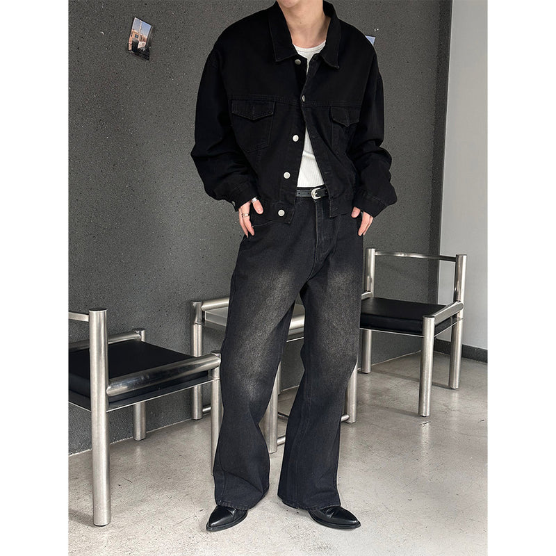 [F/W] クロップウォッシングデニムジャケット(2color)