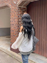 Kirina Loose Fit Balloon Sleeve Summer Blouse