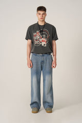 Pigment Error Printed T-Shirt - Charcoal