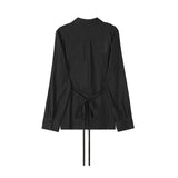 REGULAR FIT BELT SHIRTS (BLACK)