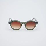 Vatic Vintage Optical Otosan Olive green-framed gradient tea lens