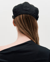 One Shoulder Draped Jersey Top _ BLACK