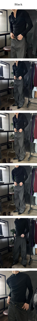 [S/S] Raglan golgi muscle half zip up(2color)