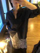 ニートスタンドカラーシャツ