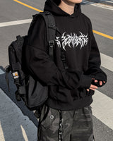Cable Paint Over Hoodie