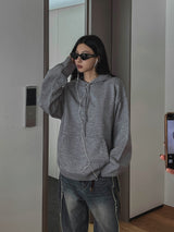 Ber Oversized Knitwear Hoodie
