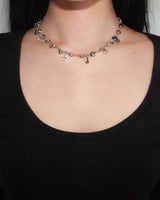 [MADE] open close charm necklace