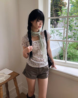 Within Button Short-Sleeve T-Shirt