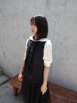 Avo dot sleeveless bl ( 2color )