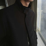 ASCLO Drop Shoulder High Neck Blouson (2color)