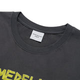 24FW  テープタイポグラフィックショートスリーブTシャツ チャコール