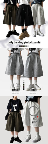 Poy Pintuck Banding Bermuda Shorts[Basic & long choice] 