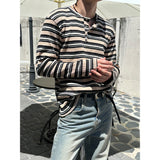 [F/W] マルチストライプヘンリーネックロングスリーブ (3color)