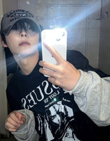 トリリンカラーブロックロングスリーブTシャツ