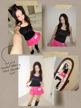 High Teen Hot Pink Mini Skirt