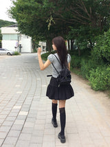 Fodin Balloon Belt Mini Skirt