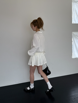 pleats mini dress