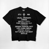 NU ビッグフロントオーバーフィットTシャツ - 4COLOR