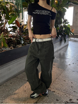 [Unisex] エイジングカーペンダー ワイドパンツ(3color)