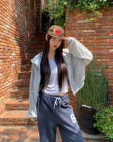 Ene Stripe three-quarter sleeve T-shirt