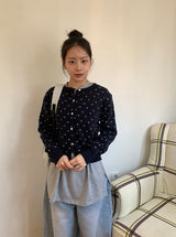 [unisex] Napyu Slit Over Plain Long Sleeve Tee