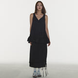 シャインダブルスカート IN BLACK