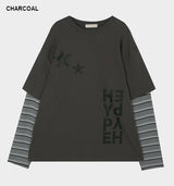 (UNISEX) ハイプレイヤードオーバーフィットTシャツ