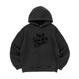 ツイストロゴピグメントフード (BLACK)