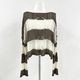 Summer striped twist cover-up net knit (3 colors)