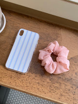 [MADE] stripe case jellhard case (rosy blue)