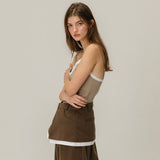 LACE WAVE SLEEVELESS / BEIGE