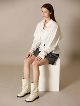 Leg warmer middle Boots ivory