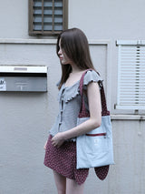 RABBIT STAR REVERSIBLE ECO BAG(BURGUNDY)