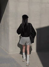 [Bellide made] Henry Neck, Raglan Overfit Trainer