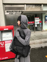 ネックウォーマーフードロングスリリーブ