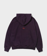 Appliqué Grunge Hood Purple