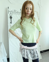 ピクニックフード 3/4スリーブTシャツ