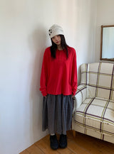 [unisex] Yansa Henley Neck Long Sleeve Tee