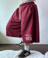 SIDE-PINTUCK NUMBERING BERMUDA❤🖤🤎🩶🤍6COLOR