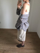 Summer Gauze Check Shirt (2color)