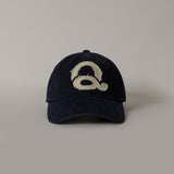 ウォッシードロゴボールキャップ (Navy/White)