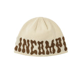 PomPom Logo Jacquard Beanie (Ivory)